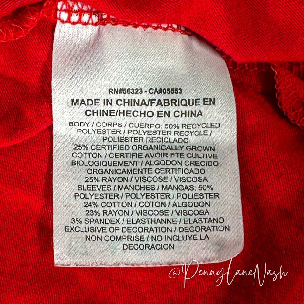 Nike Prep Mesh Cropped Tee, Red/White - Picture 7 of 11